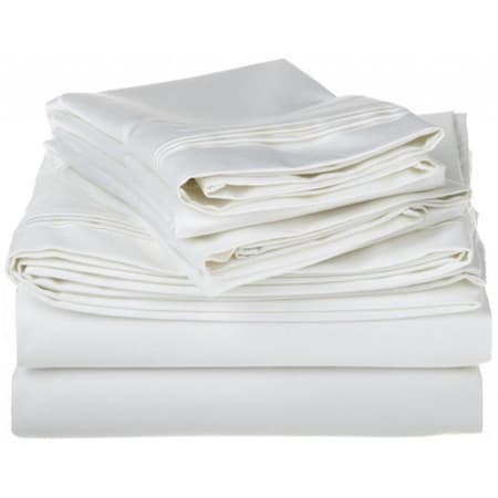Impressions By Luxor Treasures Egyptian Cotton 1500 Thread Count Solid Sheet Set King-White 1500KGSH SLWH